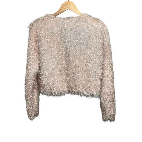 Forever 21 Shimmering Pink Fuzzy Blazer - Picture 2 of 6